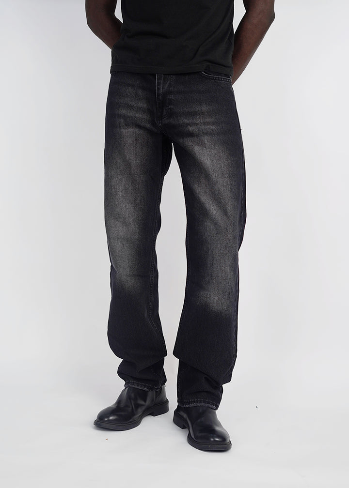 Difransel loose fit jeans in washed black