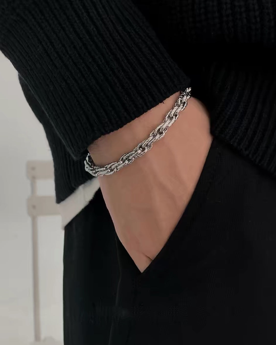 Vine Bracelet in stainless steel