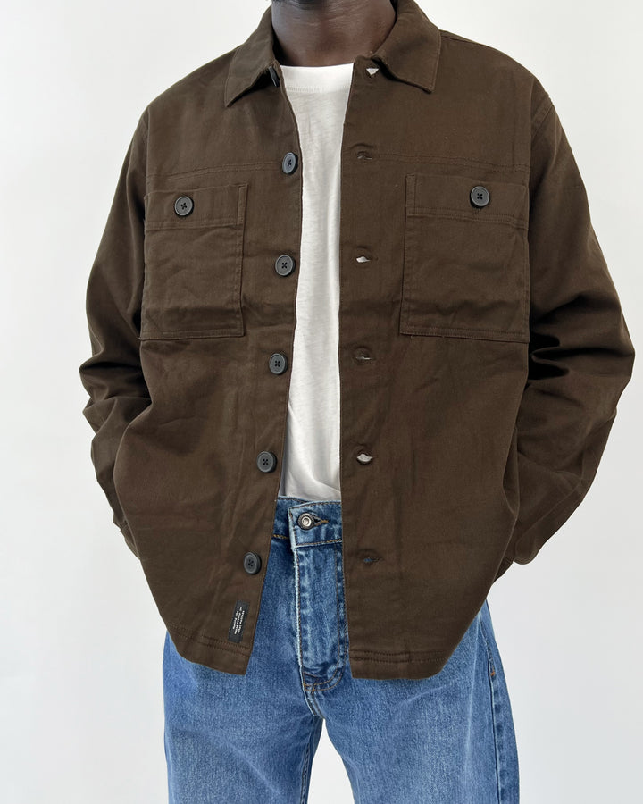 Blend overshirt in brown