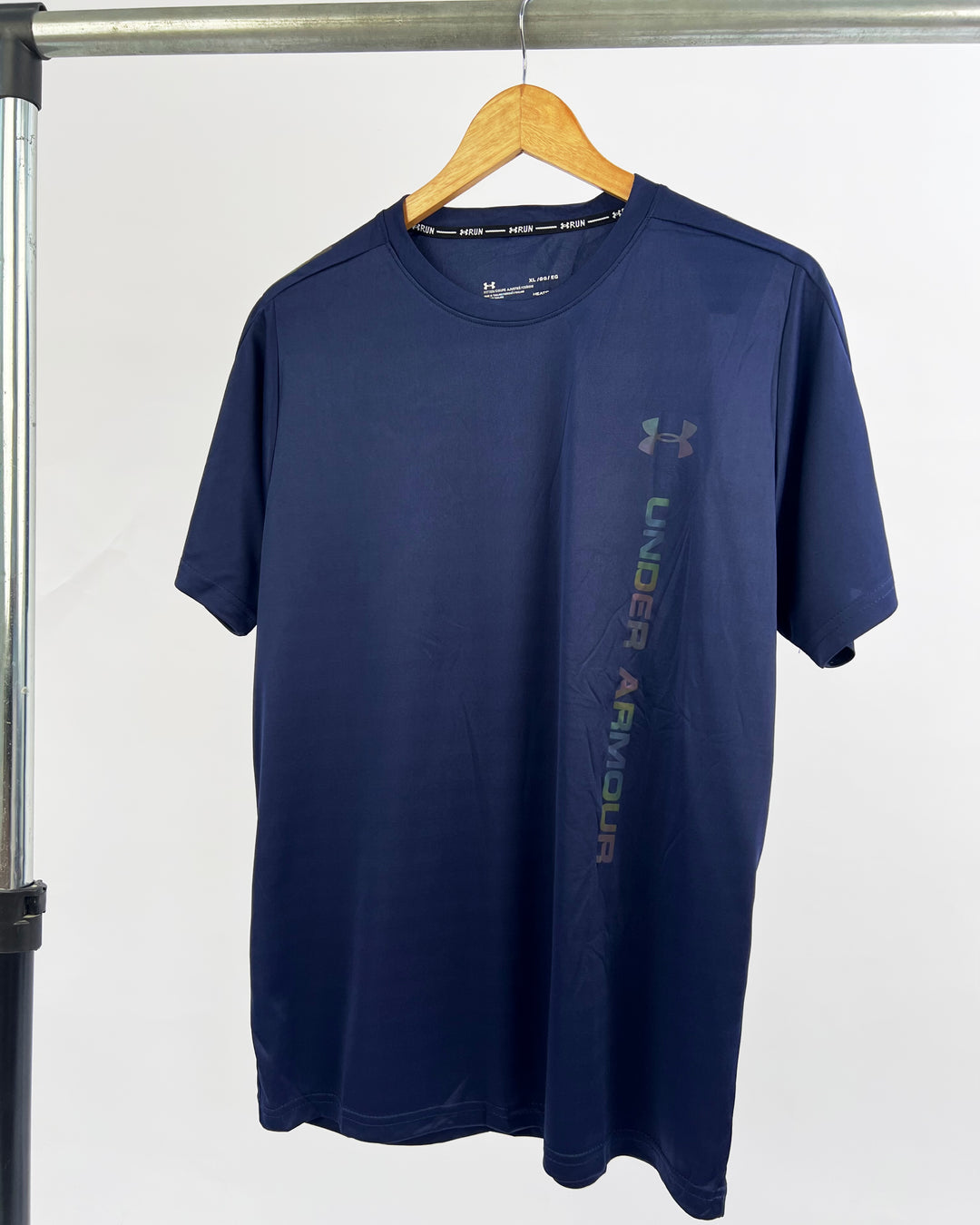 Under armour reflective sports t-shirt in navy