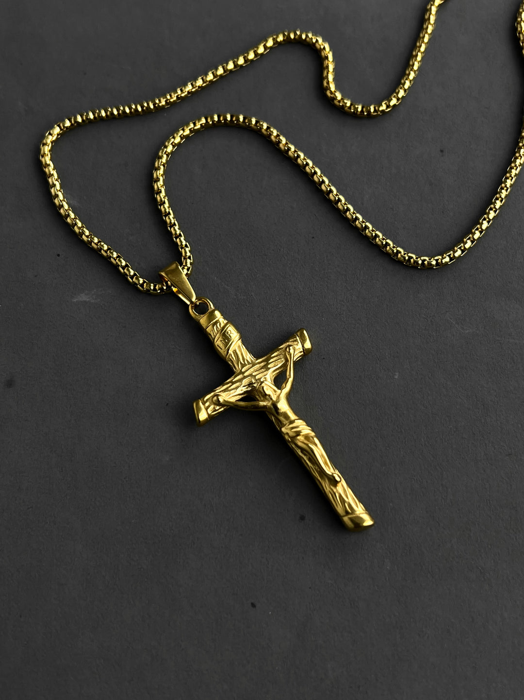 Crucifix Necklace in Gold
