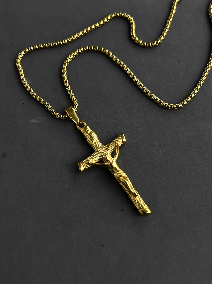 Crucifix Necklace in Gold