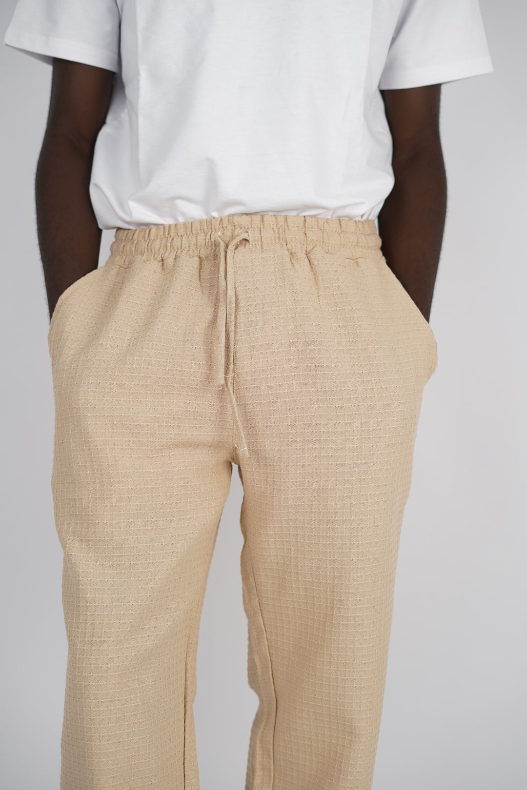 Willian waffle pant in beige