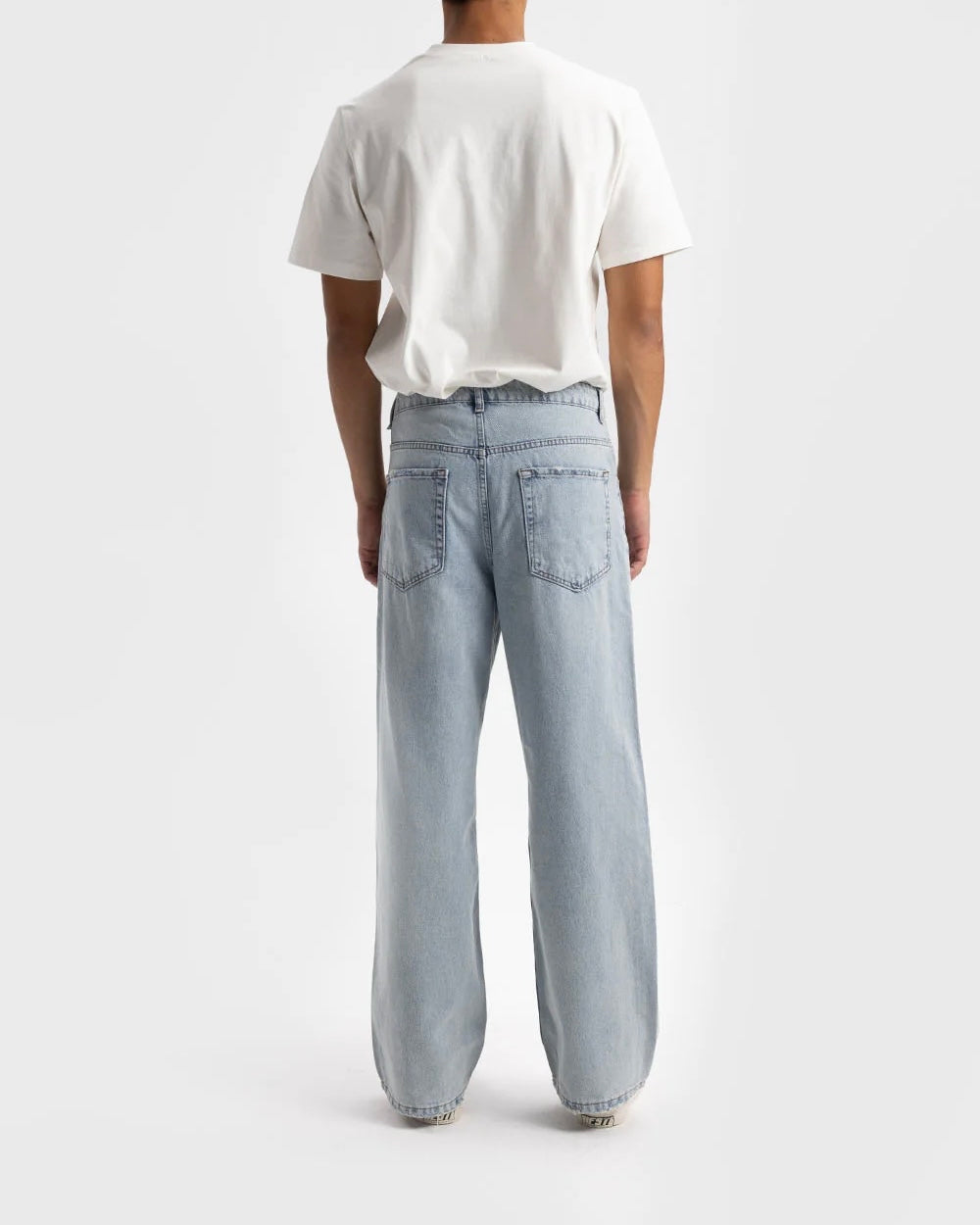 Giesto Washed Baggy Jeans in Blue