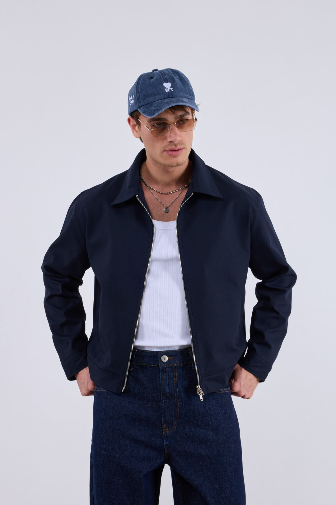 2512 Zip Along Jacket in Navy