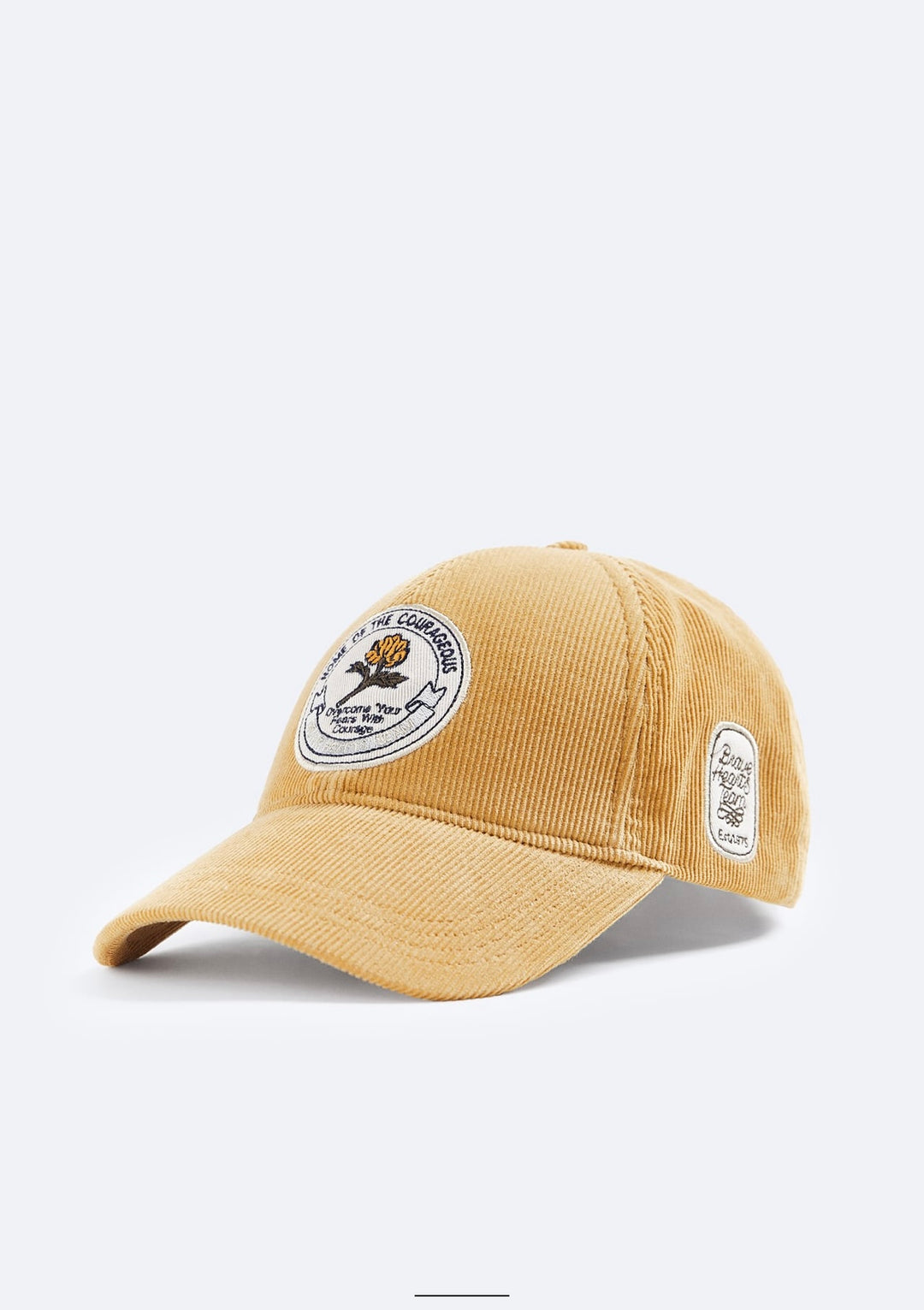 ZARA CAP WITH CONTRAST PATCH MUSTARD