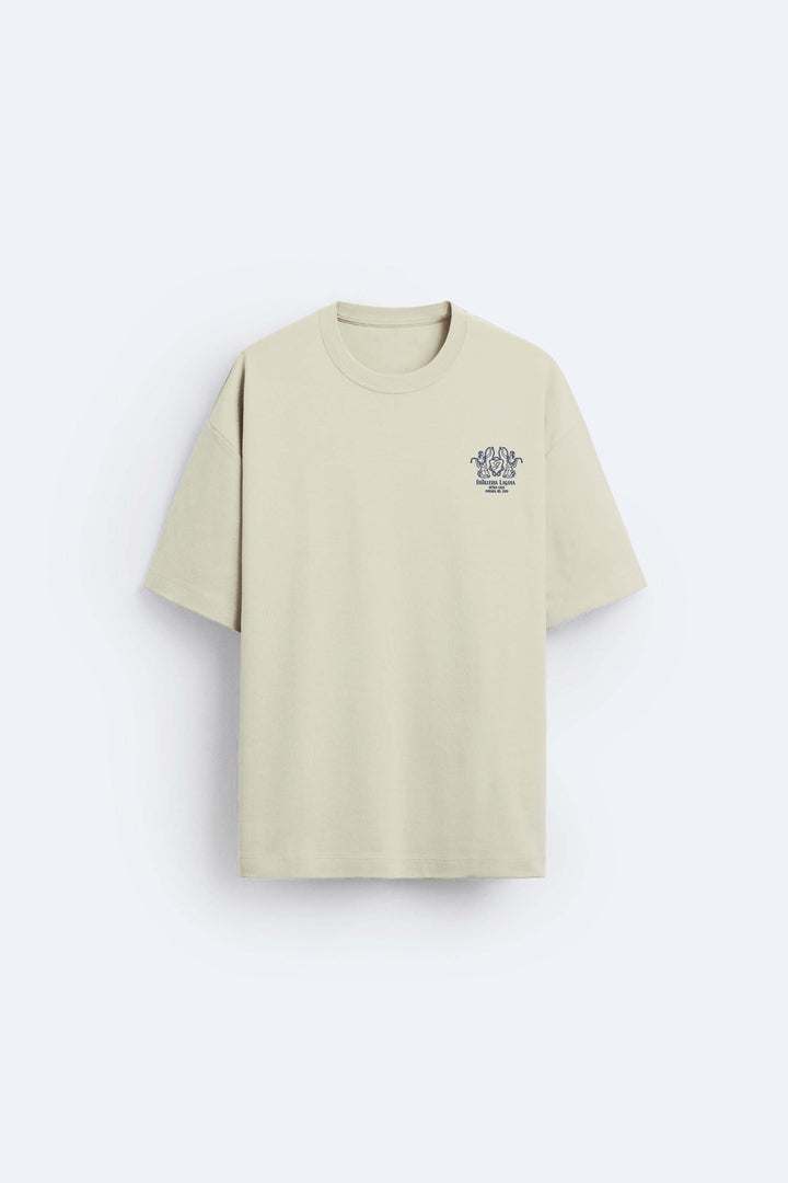 Garm Island Casa Backprint T-shirt in Beige