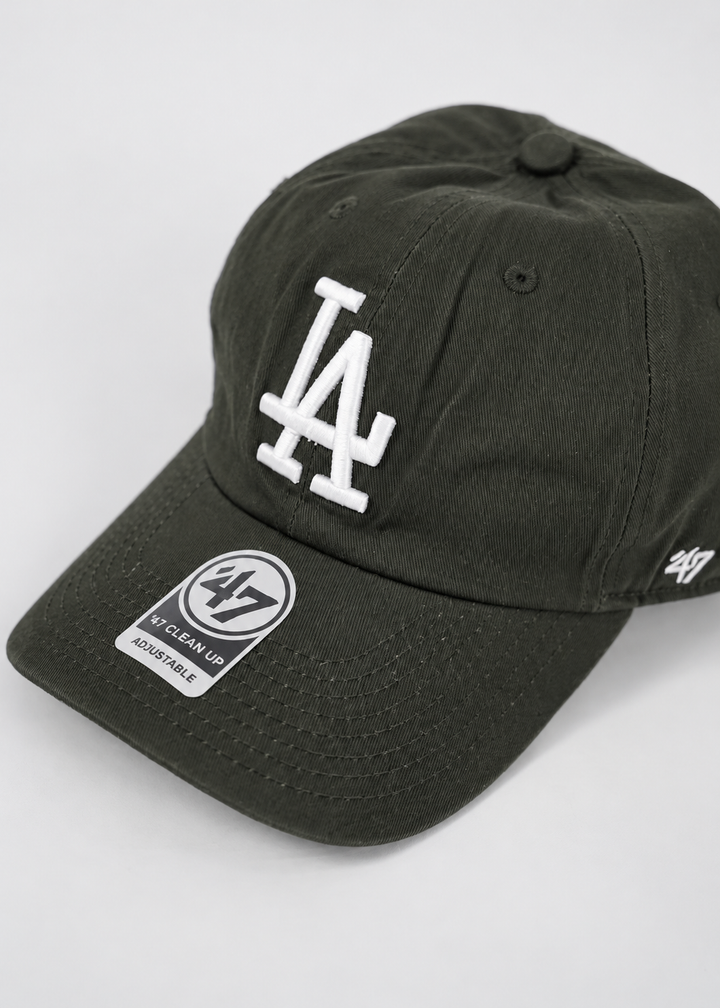 LA Baseball Adjustable Cap in Army Green