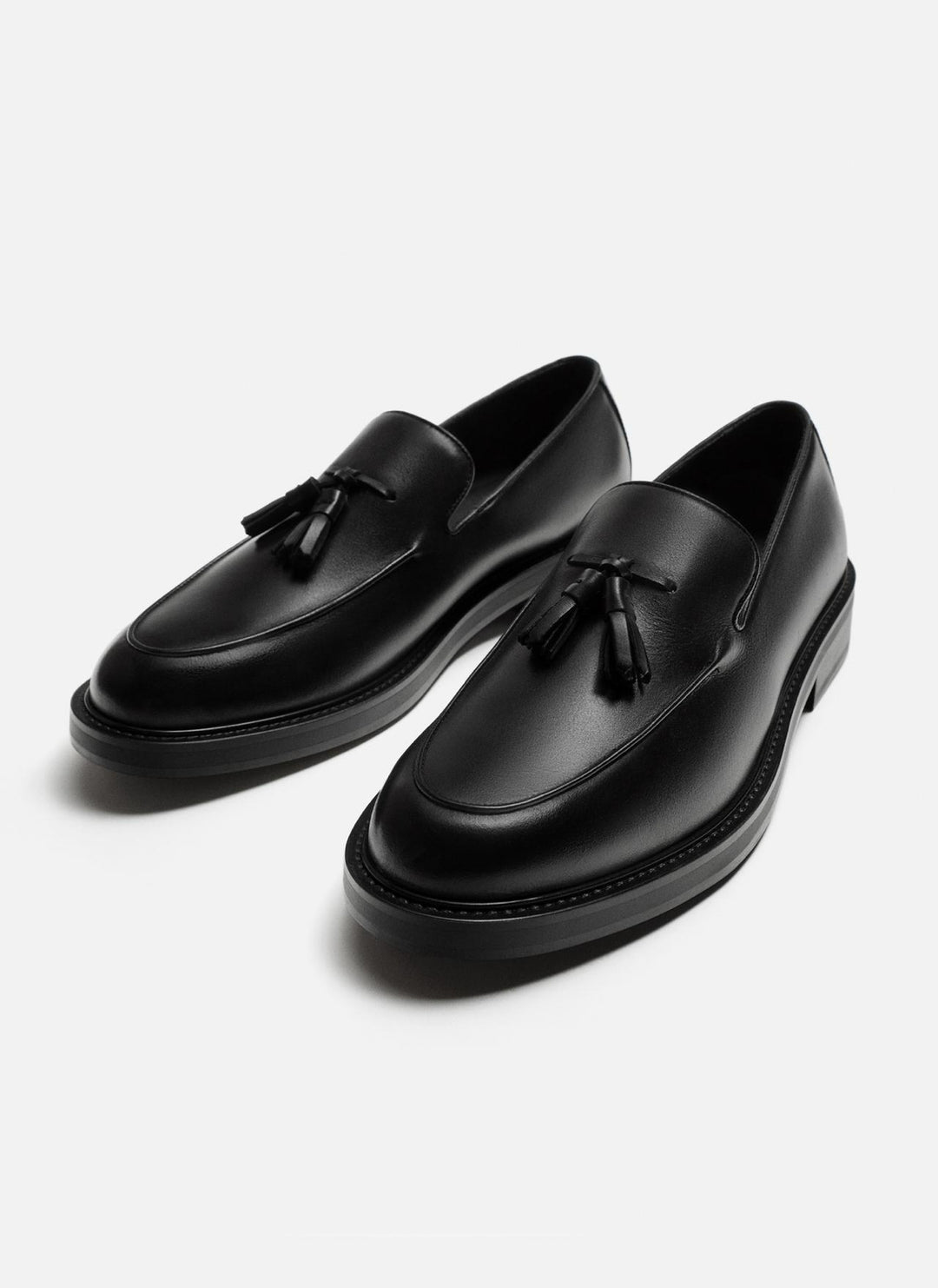 ZARA TRIM RIMMINGS TASSEL LOAFERS