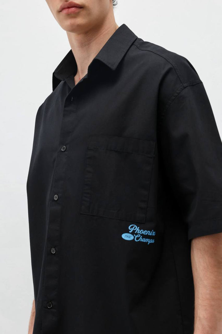 Vamos Phoenix Champs Oversized Shirt in Black