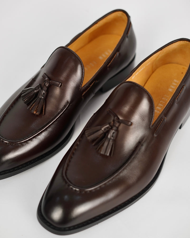 Garm Island Tassle Loafers in Brown