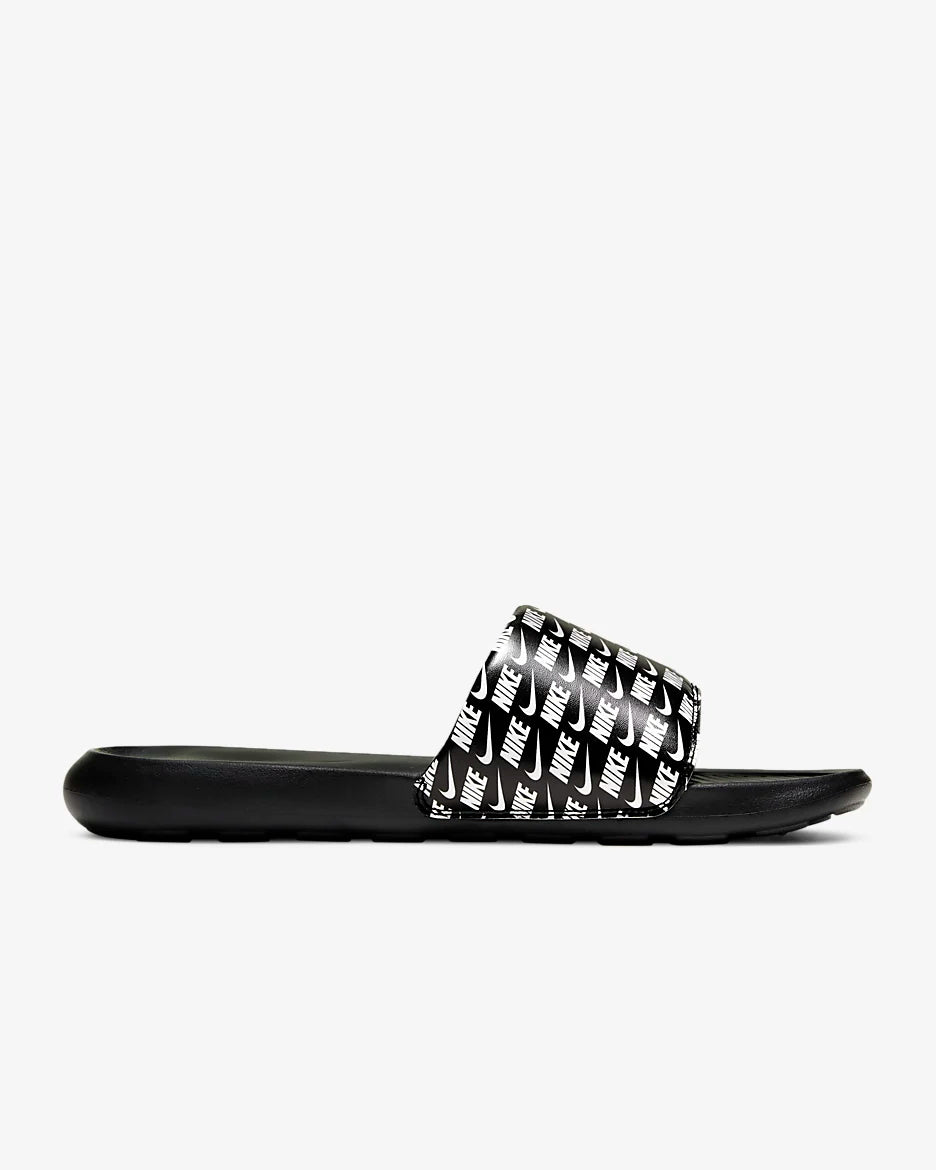 NIKE VICTORI ONE MEN'S PRINTED SLIDES | BLACK & WHITE
