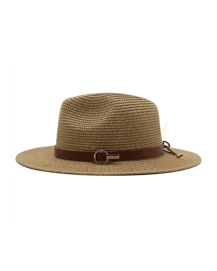 Men’s Woven Fedora Wide Brim Woven Hat