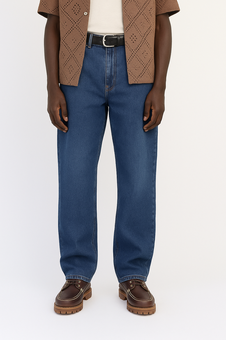 Difransel regular fit straight jeans in deep blue