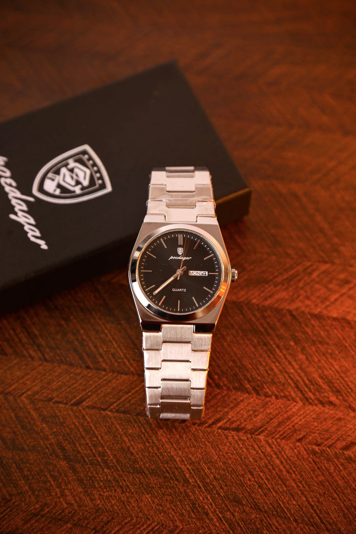 Poedagar Elite Wrist Watch in black