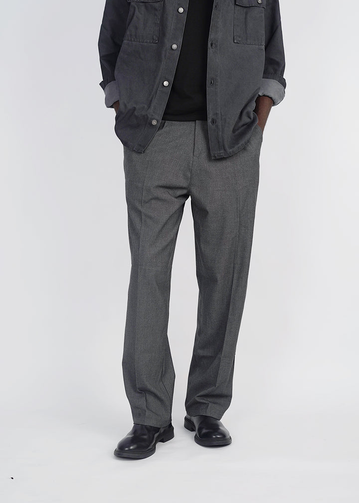 Snazzy smart wide leg pants in dark grey