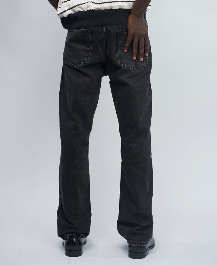 Difransel straight jeans in washed black