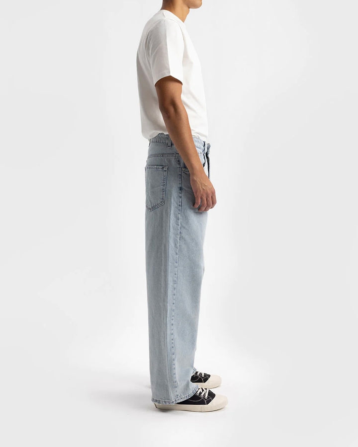 Giesto Washed Baggy Jeans in Blue