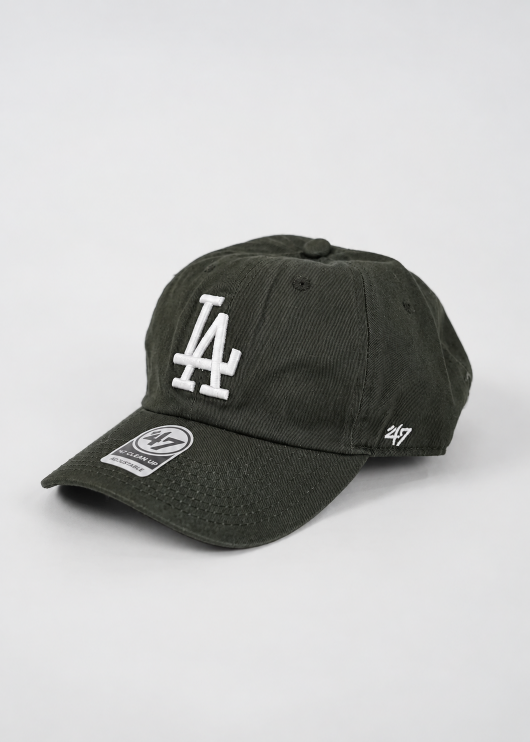 LA Baseball Adjustable Cap in Army Green