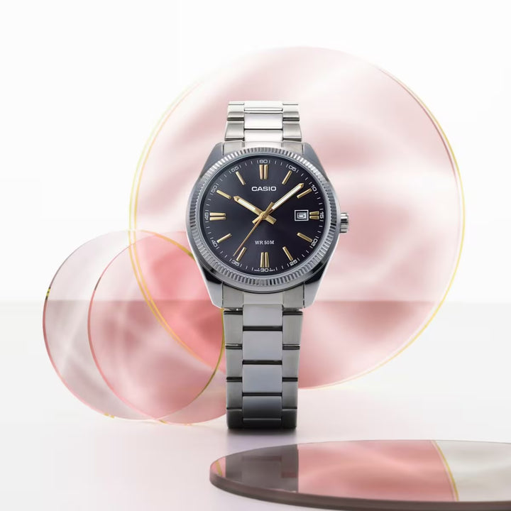 Casio MTP-1302D chain wrist watch