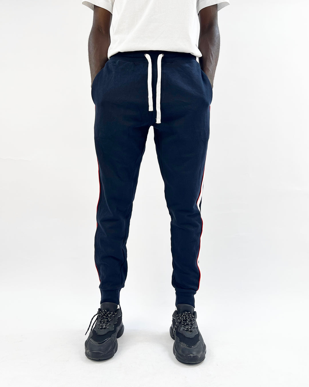 Side band pants in blue