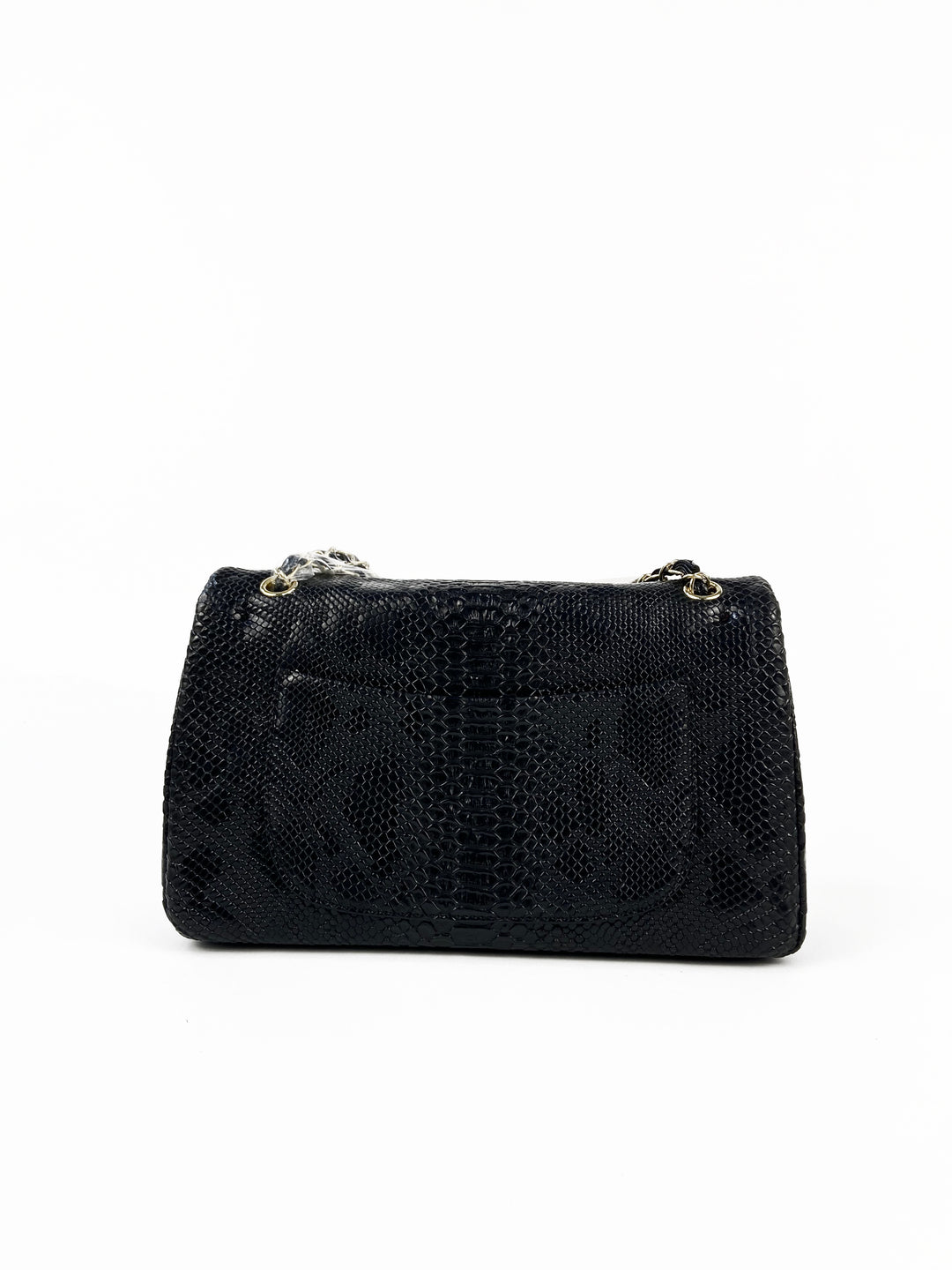 Chanel Croc Skin Maxi Handbag in black