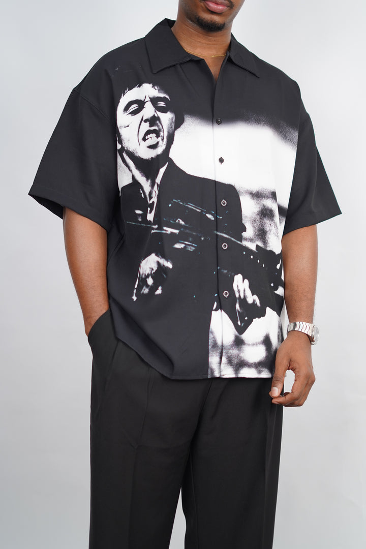 2morrow Faded Tony Montana Revere Shirt