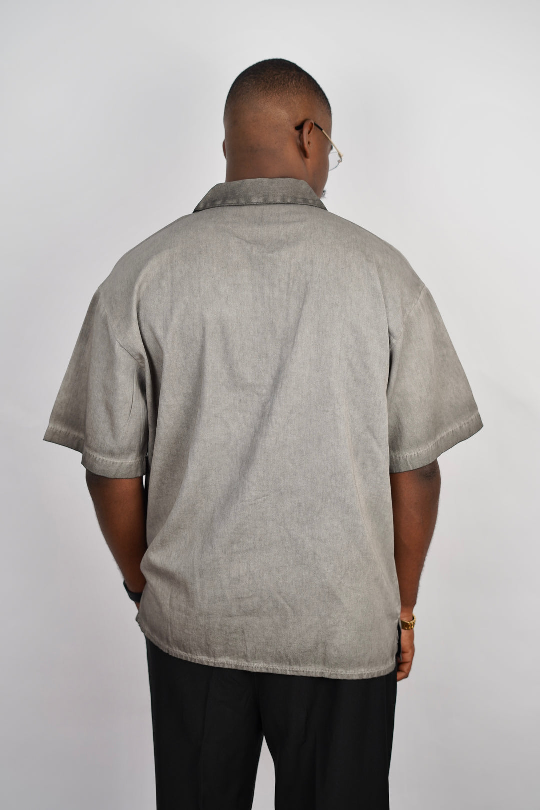 2morrow Floral Revere Shirt in Khaki