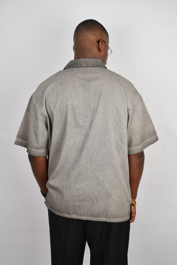 2morrow Floral Revere Shirt in Khaki