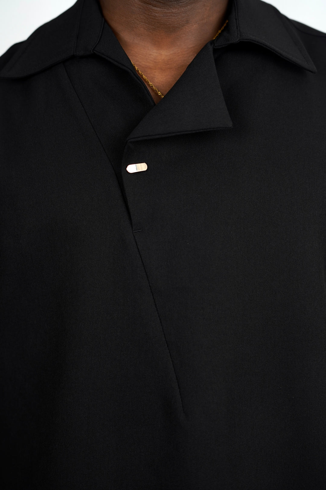M Studio Flap Polo Shirt in Black