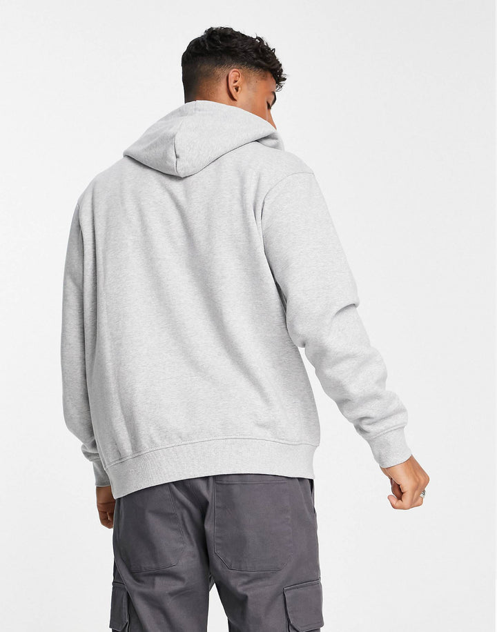 Hoodie in Marl Gray