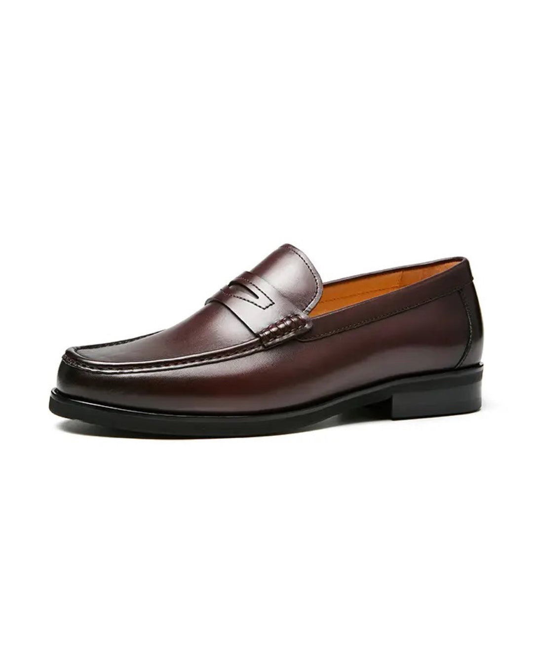 Garm Island Vintage Calf Leather Penny Loafers in Brown