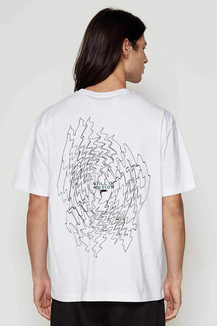 Garage Motion Backprint T-shirt in white