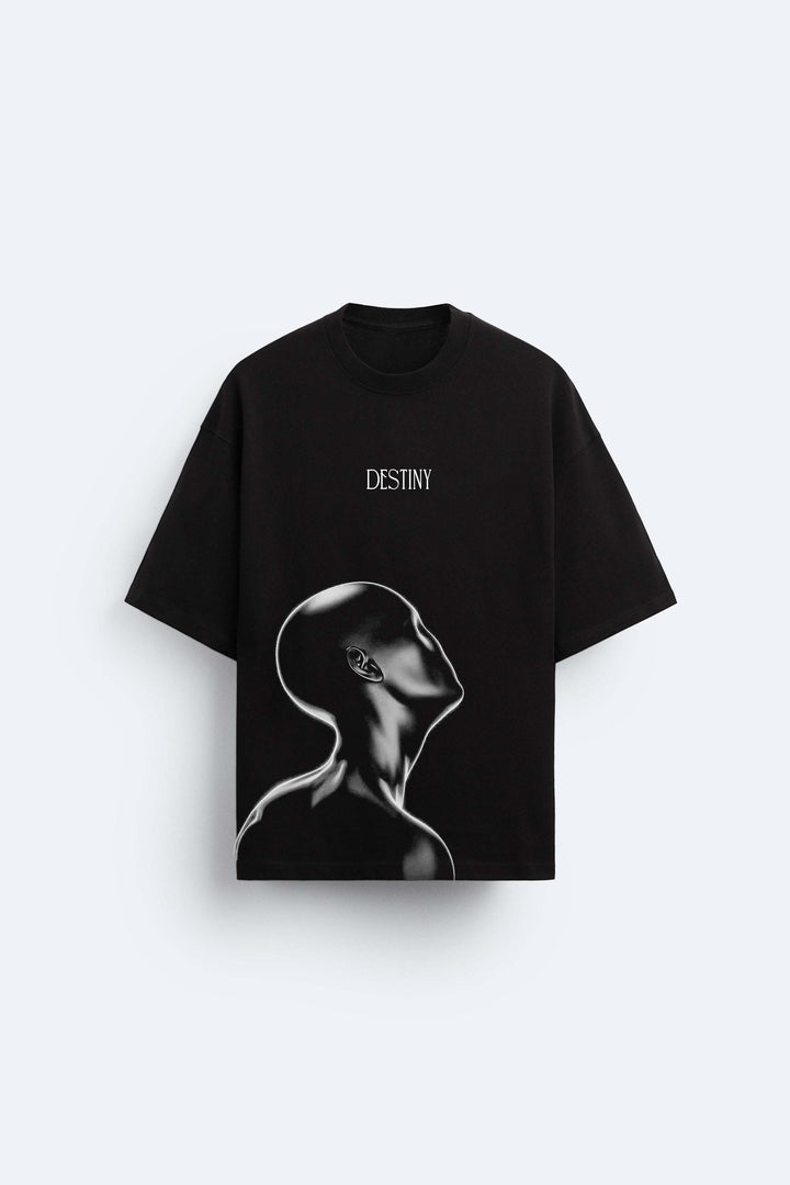 Garm island Destiny print T-shirt in black