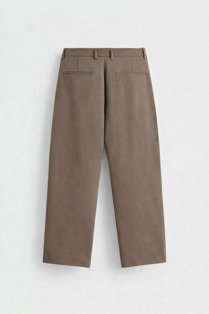Snazzy smart wide leg pants in khaki