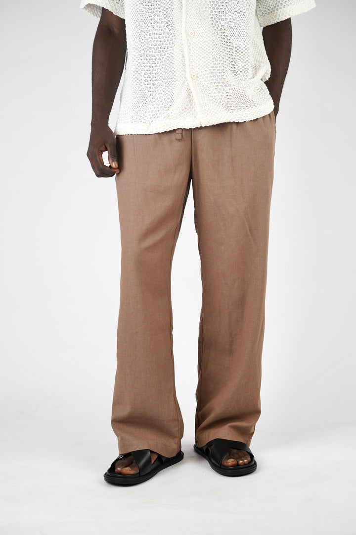 Garm Island Linen Hemp Pants in Brown