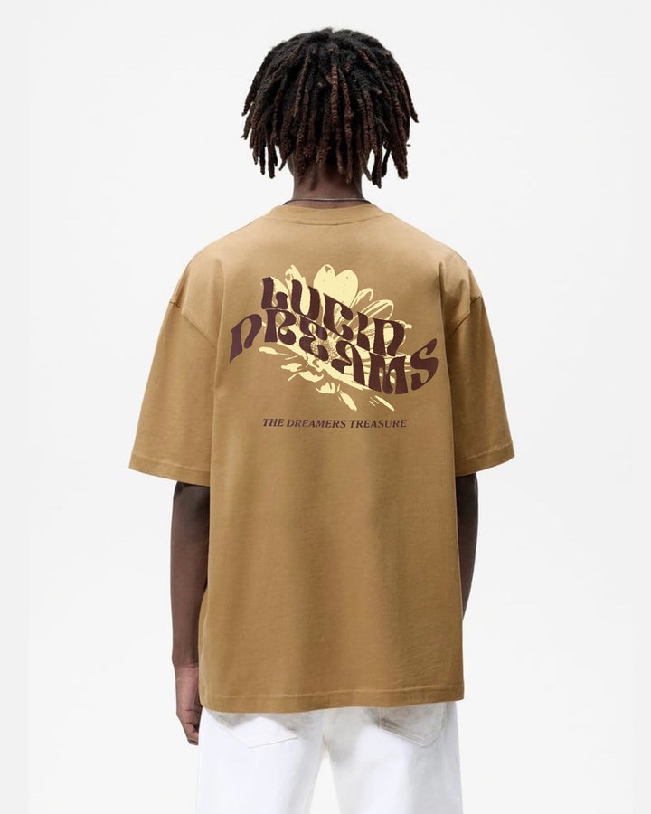 Garm Island Lucid Dreams Backprint T-shirt in brown