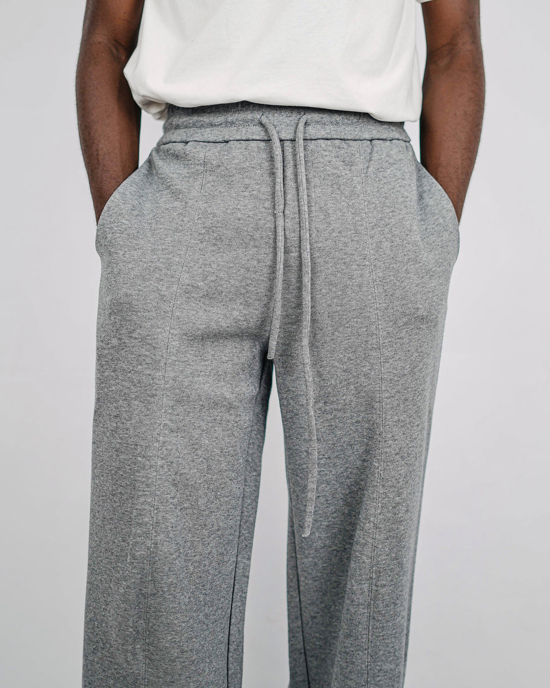 Nuclear fussion Drawstring Sweat Pants in Grey