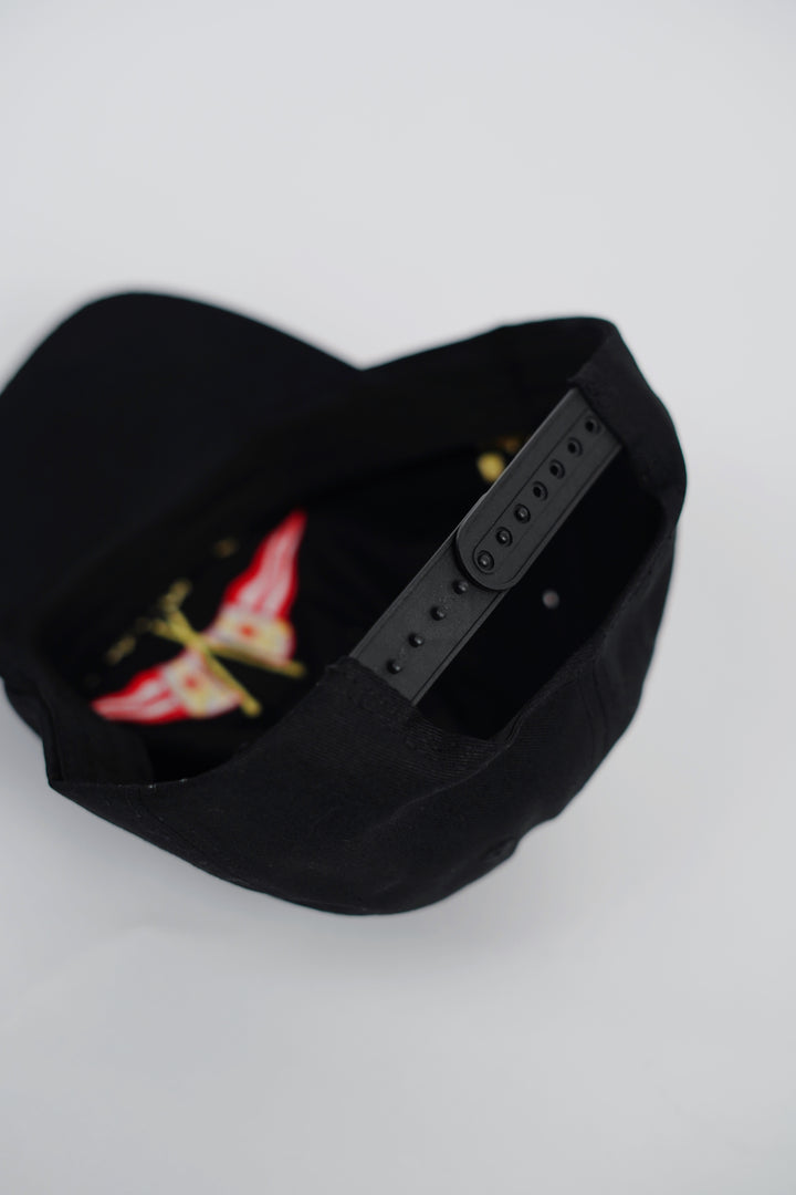 Garm Island Boat Club Panel Cap in Black