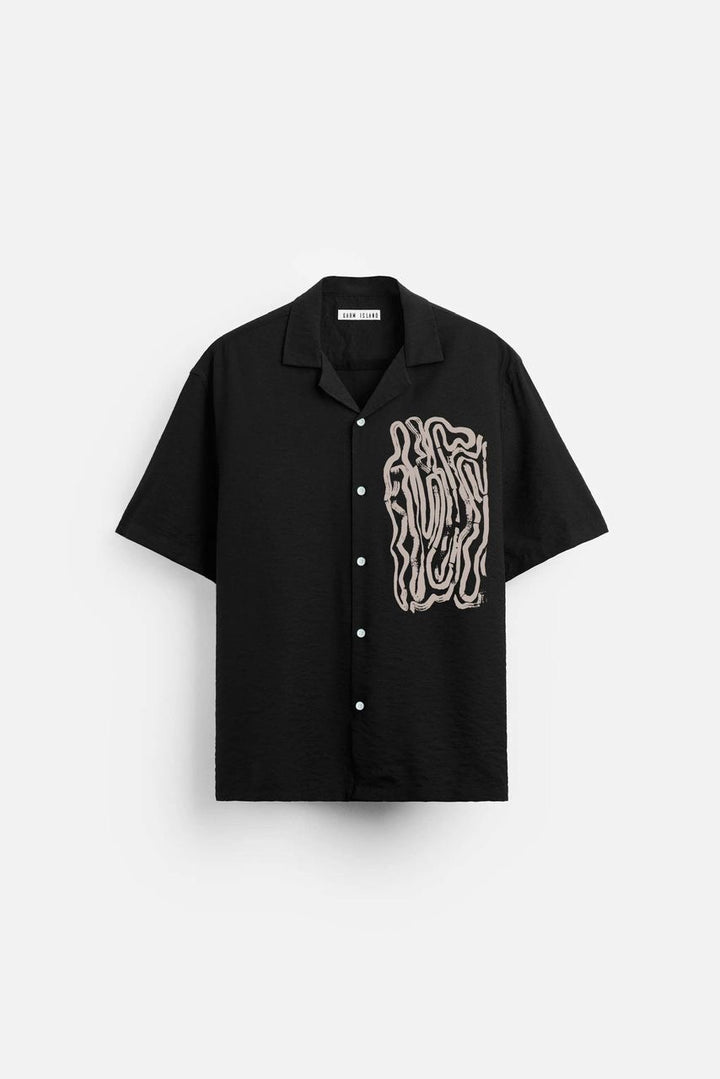 Garm Island Oversize Squiggle Print Shirt