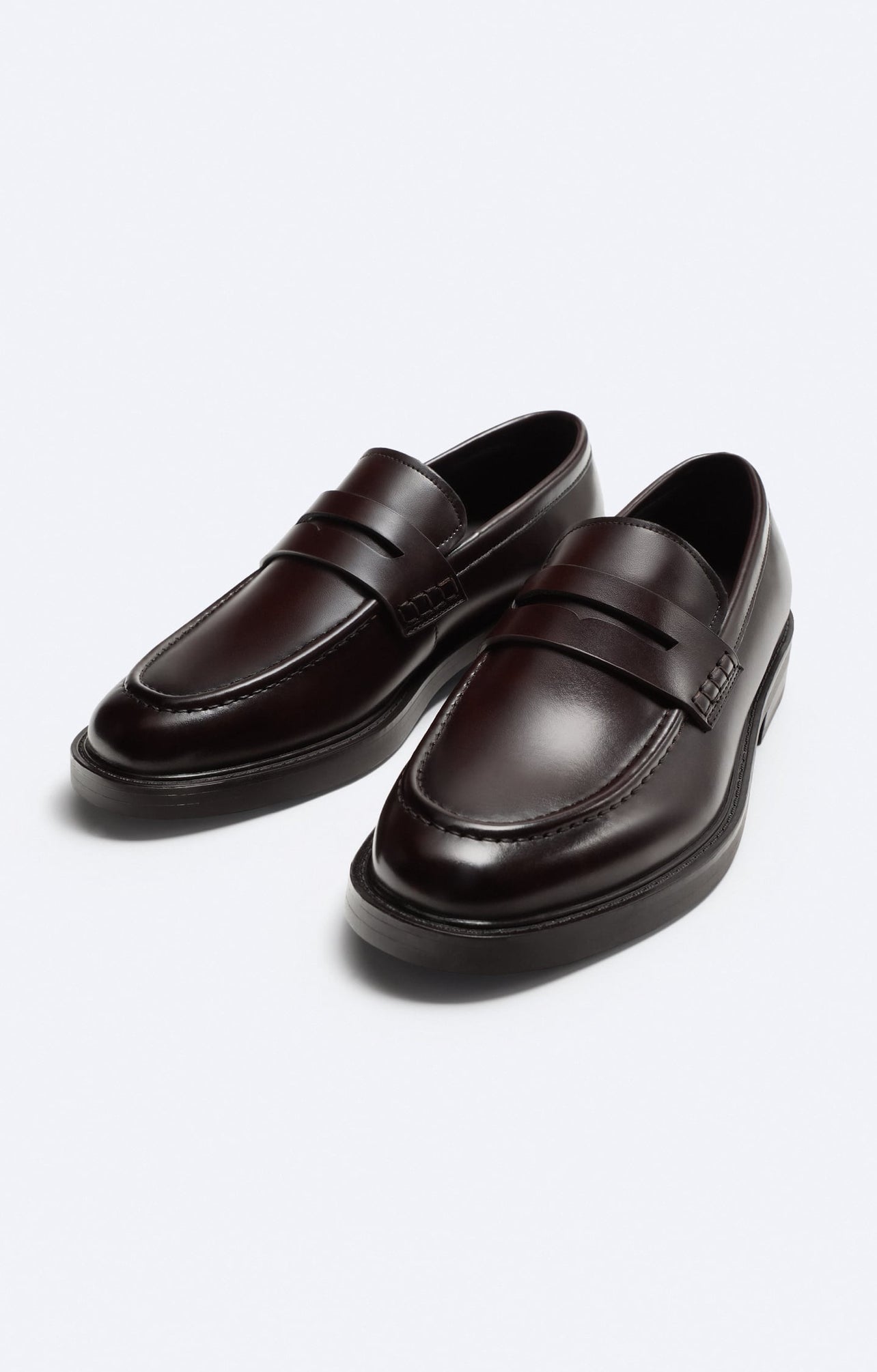 Zara Basic Loafers with Penny Strap in brown – Garmisland