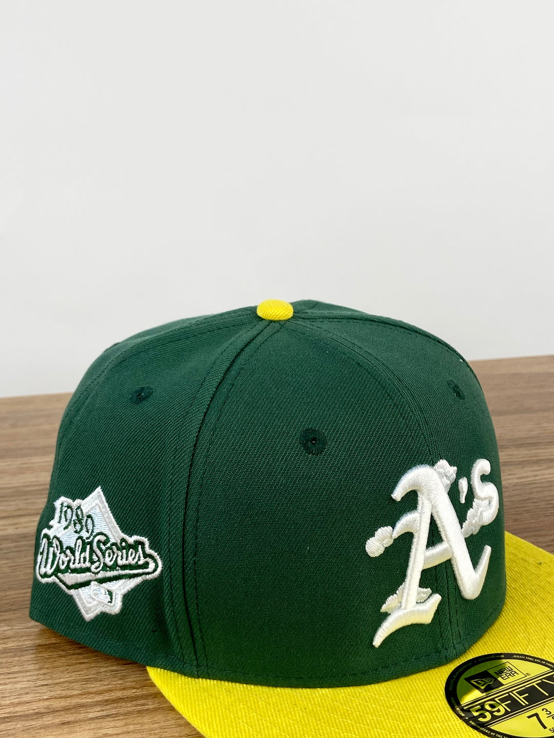 Oakland Athletics Letterman Fitted Snapbacks in dark green