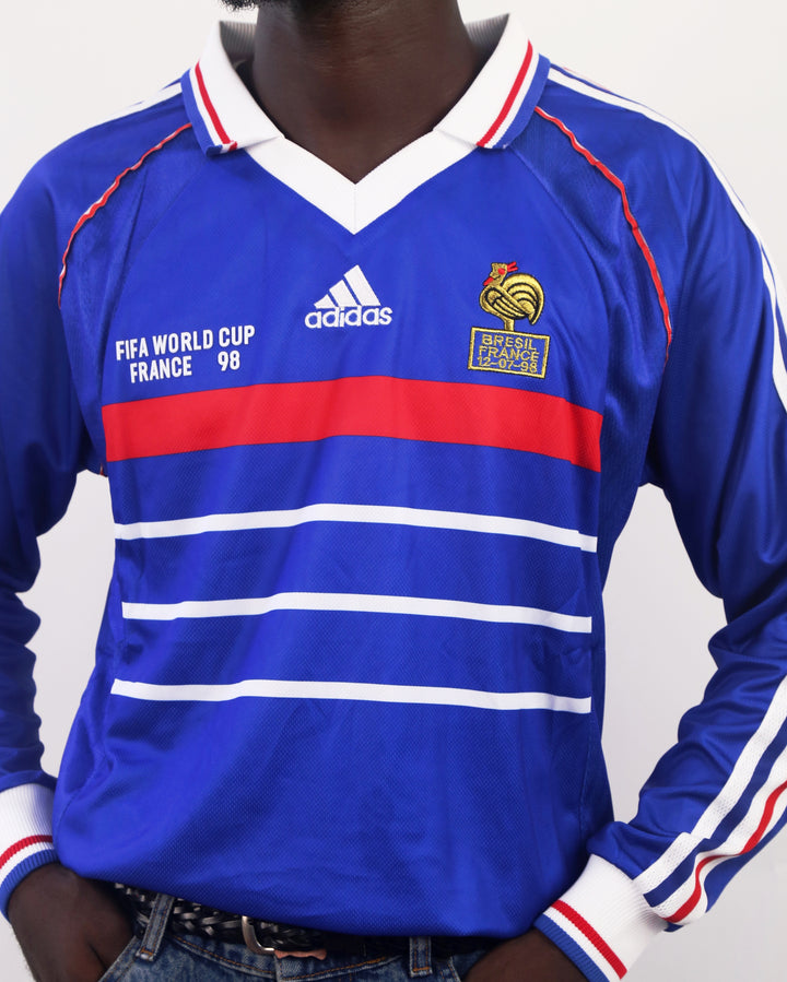 France 98 Wolrd Cup Retro Jersey T-shirt in blue