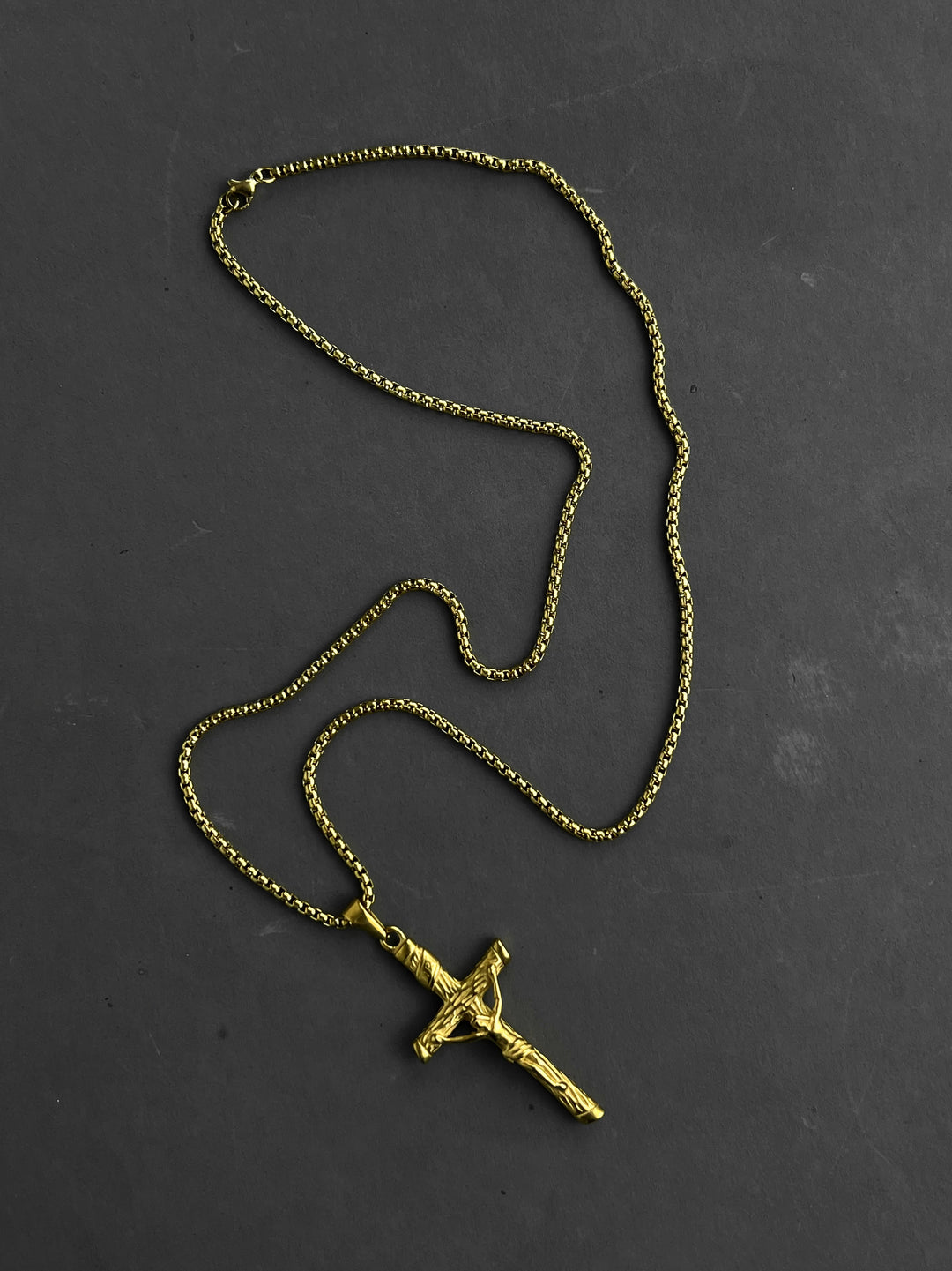 Crucifix Necklace in Gold