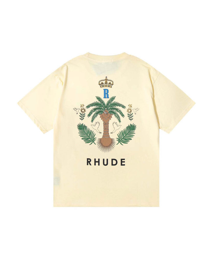 Rhude Las Palmas T-shirt in cream