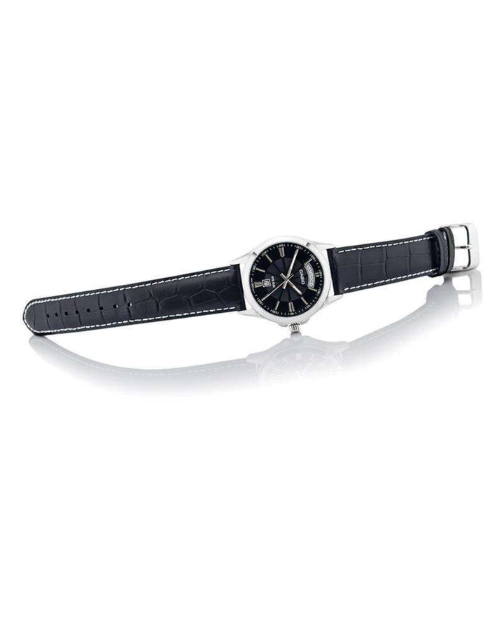 Casio MTP-1381L-1AVDF Black Leather Watch