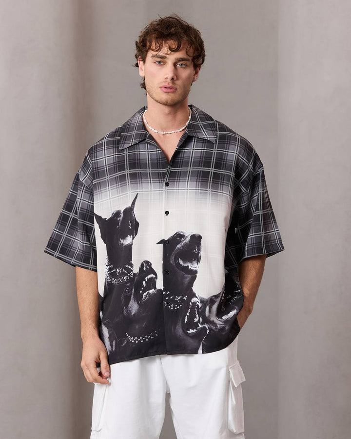 2morrow Doberman plaid shirt