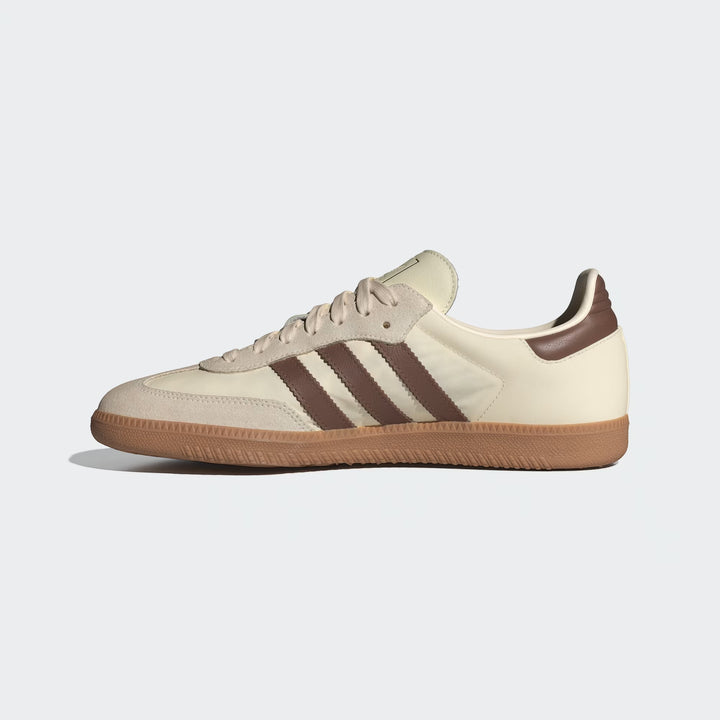 Adidas OG Ivory Collegiate Samba Trainers in Clay Strata