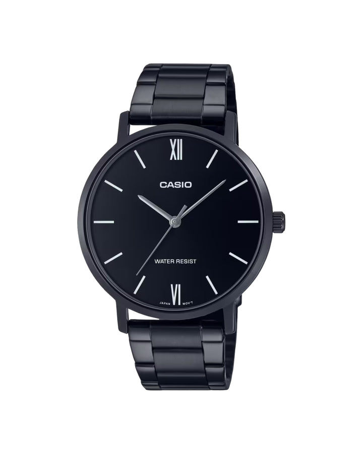 CASIO MTP-VT01B-1B Chain Watch in black