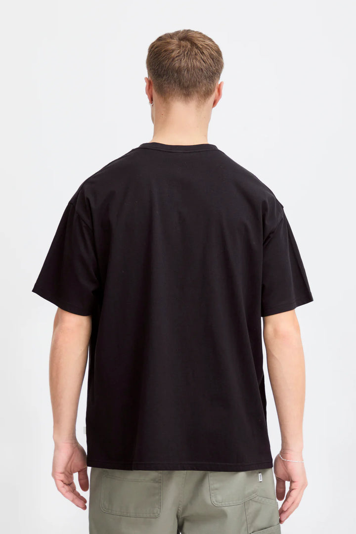 Solid WISH YOU WERE HERE T-shirt in black